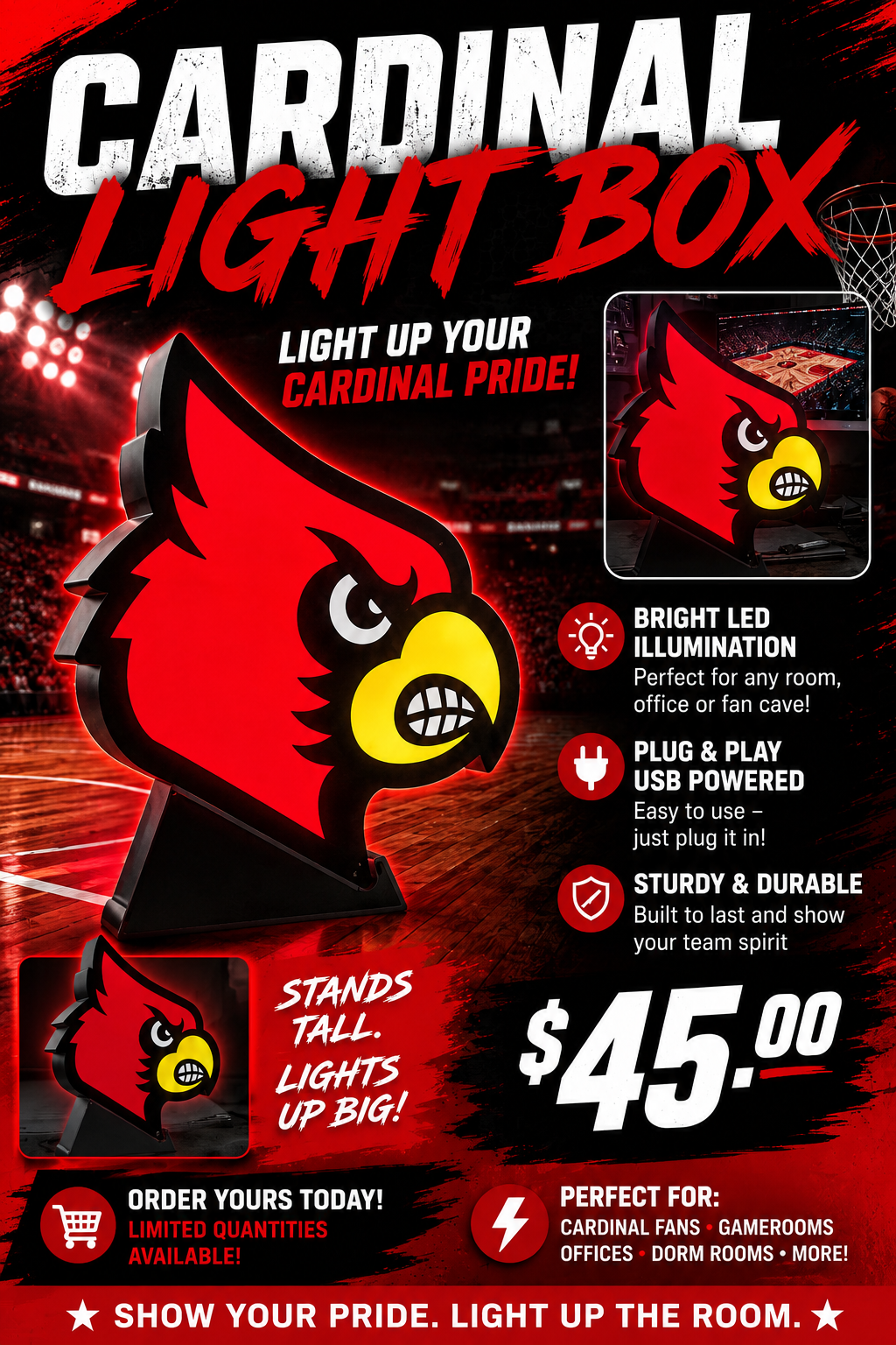 Louisville Cardinals Light box!