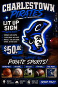 Charlestown Pirates light up box!