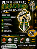 Floyd Central Highlanders Light up box!